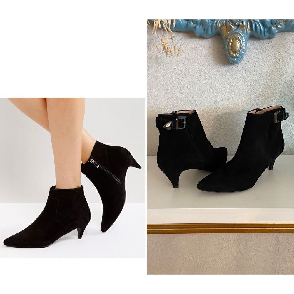AQUATALIA made in Italy suede leather booties size 8